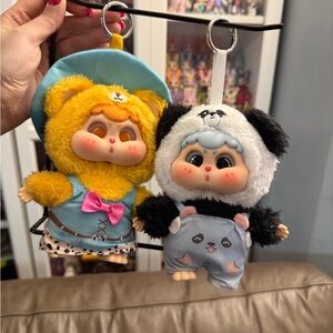 【Authentic】Baby Three Mengbao Dudu Plush Keychain Set of 2